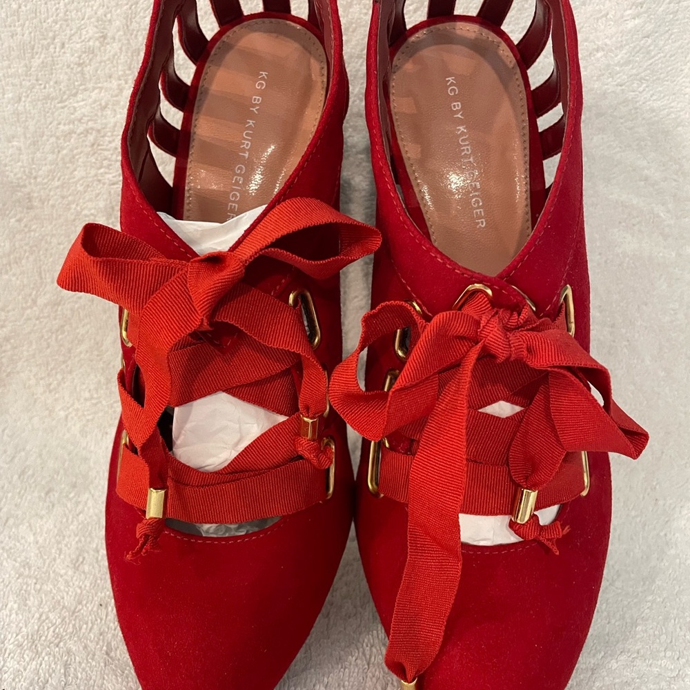 Kurt Geiger Red Women's Heels. Size 7.5 or 8